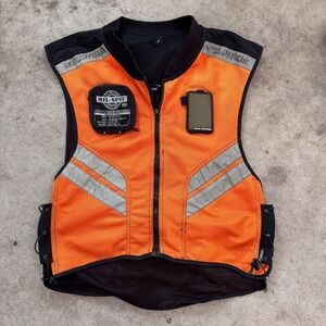 Icon Motorsports Mil-Spec Motorcycle‎ Vest Reflective Safety Orange Super Size